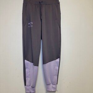 Under Armour Purple Color Block Joggers With Buttons Size Small